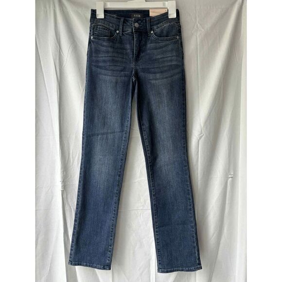 NYDJ Marilyn Straight Lana LiftXTuck Technology Cool Embrace Jean Size 0 - Picture 1 of 2